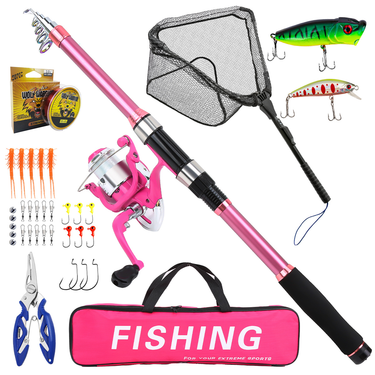 Fishing Line Spooler - Juego completo de cañas de pescar